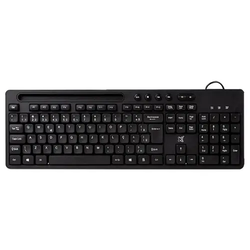 Teclado Multimídia Maxprint Prop 113 Teclas ABNT2 USB 2.0 Preto