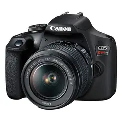 Câmera DSLR Canon EOS Rebel T7 24.1MP com Lente EF-S 18-55mm IS II Wi-Fi