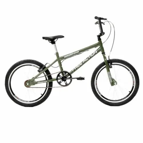 Bicicleta Aro 20 Free Action STS Cross 1V V-Brake Verde Militar