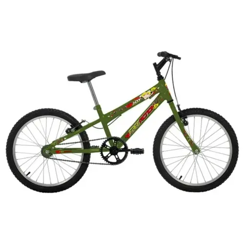 Bicicleta Aro 20 Free Action Joy MTB 1V V-Brake Verde Militar