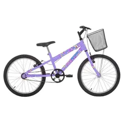 Bicicleta Aro 20 Free Action Kiss MTB 1V V-Brake Lilás