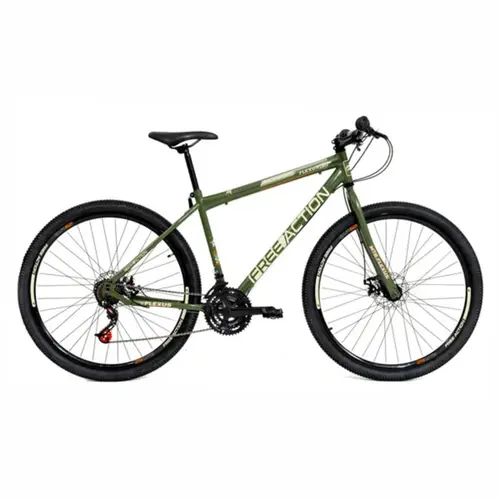 Bicicleta Aro 29 Free Action Flexus 1.5 21V Disk-Brake Verde Militar
