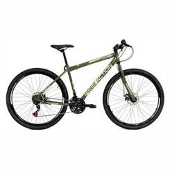 Bicicleta Aro 29 Free Action Flexus 1.5 21V Disk-Brake Verde Militar