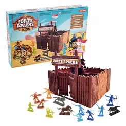 Forte Apache Kids com 15 Figuras e Acessórios Gulliver 0049