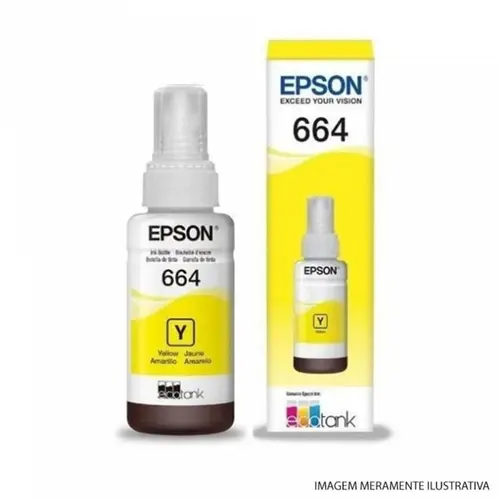 TINTA EPSON T664 70ML AMARELA