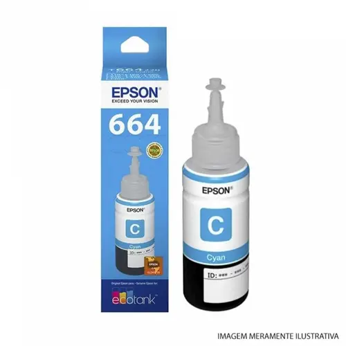 TINTA EPSON T664 70ML CIANO