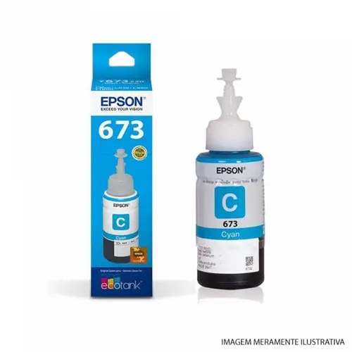 TINTA EPSON 673 CIANO