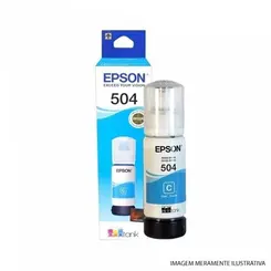 TINTA EPSON T504 CIANO