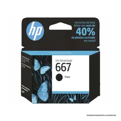 CARTUCHO HP 667 3YM79AB PRETO