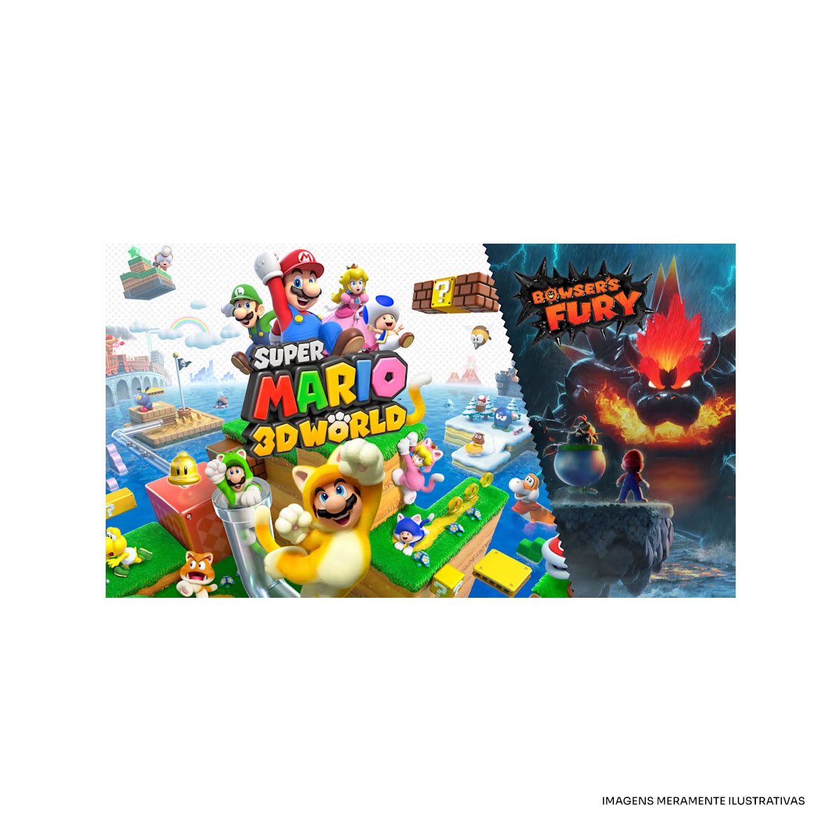 Jogo Super Mario 3d World Bowsers Fury Nintendo Switch em Promoção