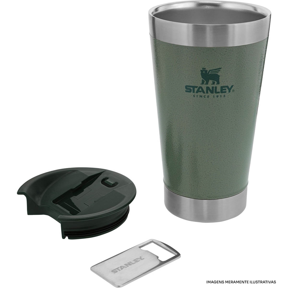 PERFUMARIA Garrafa Stanley 750ml e Copo Stanley 473ml Verde - kit