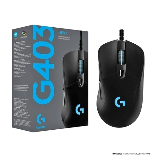 G403 Hero é mais um ótimo Mouse da Logitech com incríveis 25 mil
