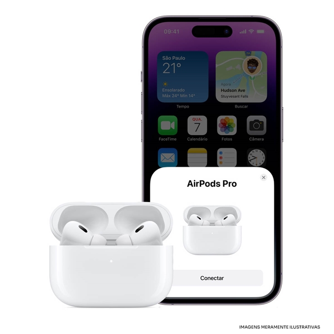 FONE AIRPODS PRO MAGSAFE MLWK3AM IMP - FONE AIRPODS PRO MAGSAFE MLWK3AM IMP  - APPLE