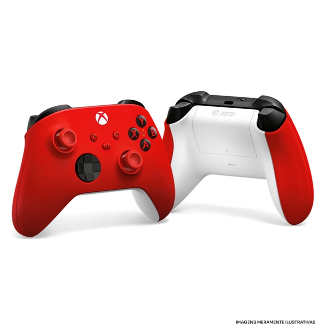 CONTROLE XBOX SERIES S/X PULSE RED IMP - CONTROLE XBOX SERIES S/X PULSE RED  IMP - XBOX