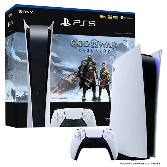 DualSense de God of War Ragnarok para PS5 chega ao Brasil por R