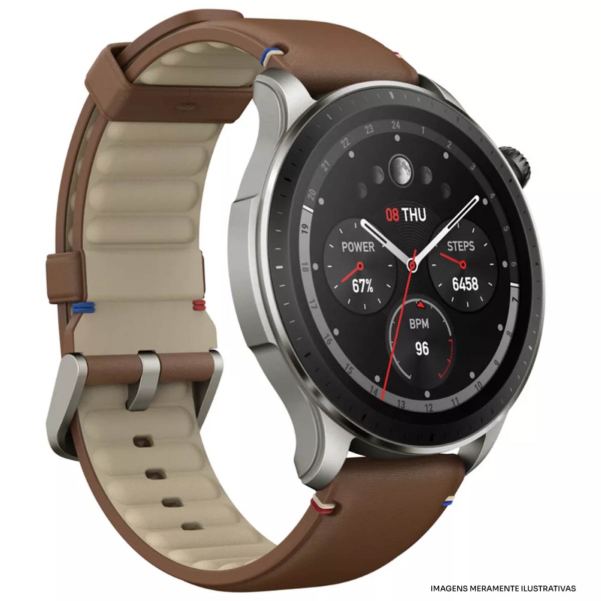 RELOGIO AMAZFIT GTR 4 BROWN IMP - RELOGIO AMAZFIT GTR 4 BROWN IMP - AMAZFIT