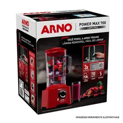 LIQUIDIFICADOR ARNO POWER MAX VERM LN61