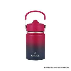 GARRAFA ARELL STRAW 355ML WILD VIOLET