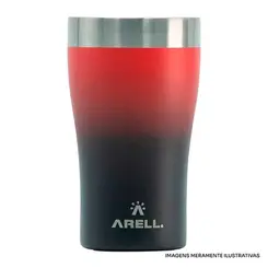 COPO ARELL S/TAMPA 500ML RED BLACK 509