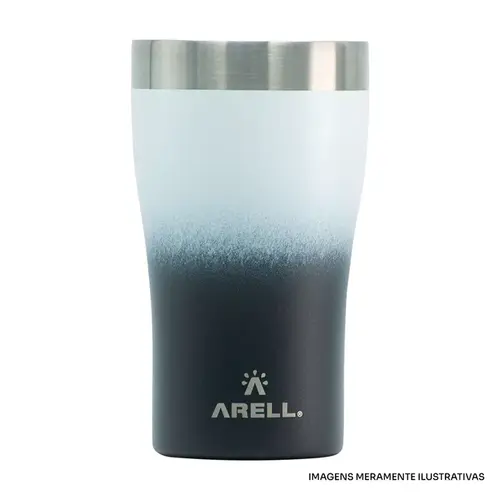COPO ARELL S/TAMPA 500ML BLACK WHITE 519