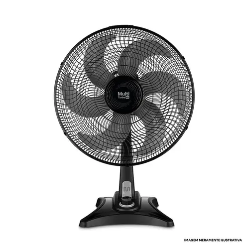 Ventilador de Mesa Multilaser Multi Turbo VL401 40 cm 135W 127V Preto