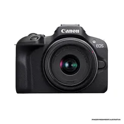 Câmera Mirrorless Canon EOS R100 24,1MP 4K Wi-Fi Bluetooth Preta