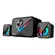 Caixa de Som Bright Multimídia Speaker RGB CX004 11W Bluetooth Preta