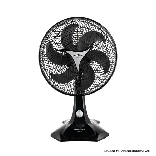 Ventilador de Mesa Britânia Protect 30 30 cm 55W 127V Preto