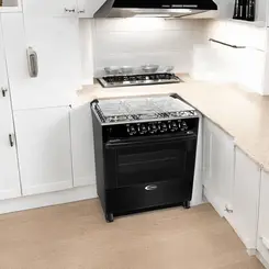 Fogão Clarice Delicato 5 Bocas Mesa Inox Acendimento Manual Preto