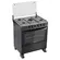 Fogão Clarice Delicato 5 Bocas Mesa Inox Acendimento Manual Preto